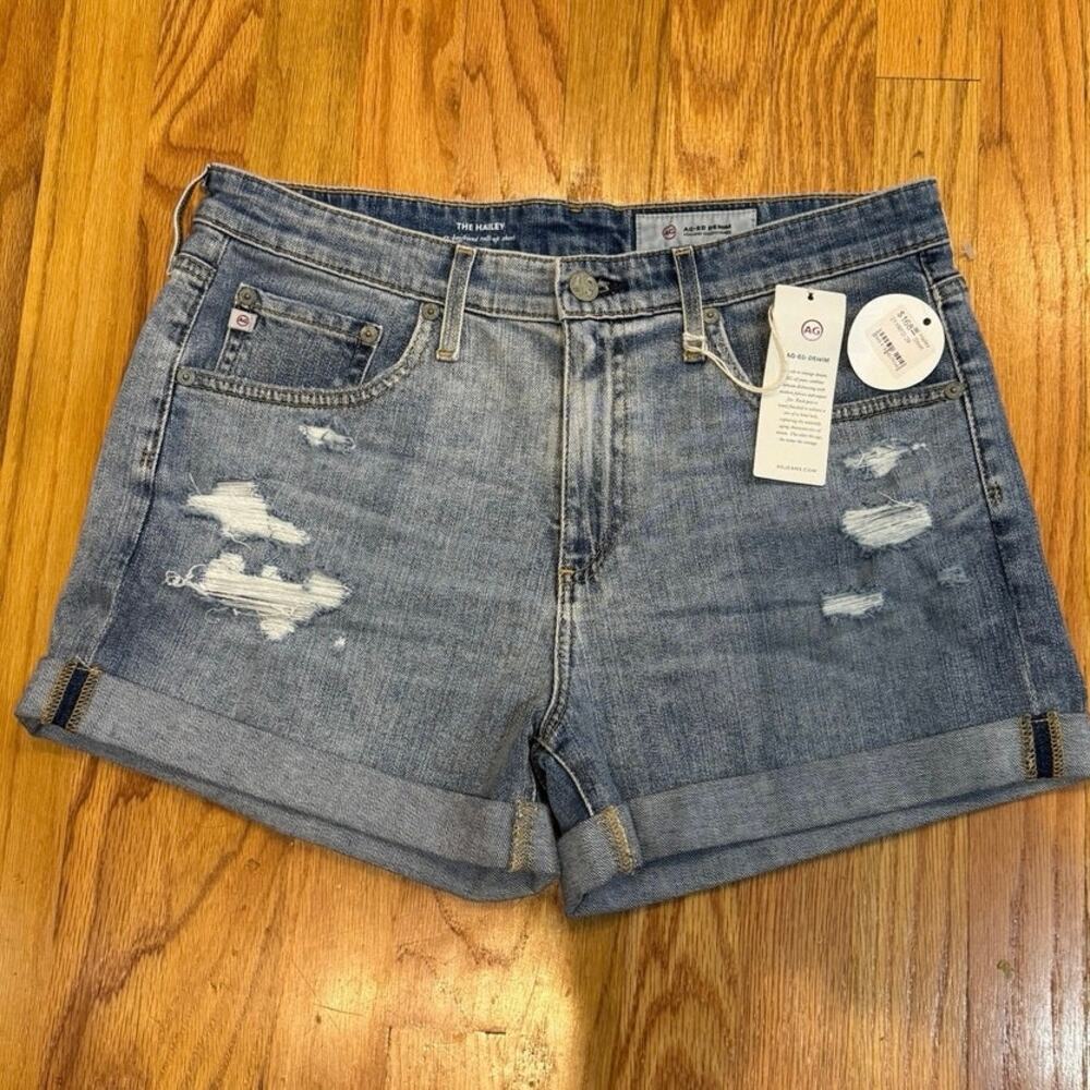 AG Hailey Ex-Boyfriend Rollup Denim Shorts | Size 29 | NWT